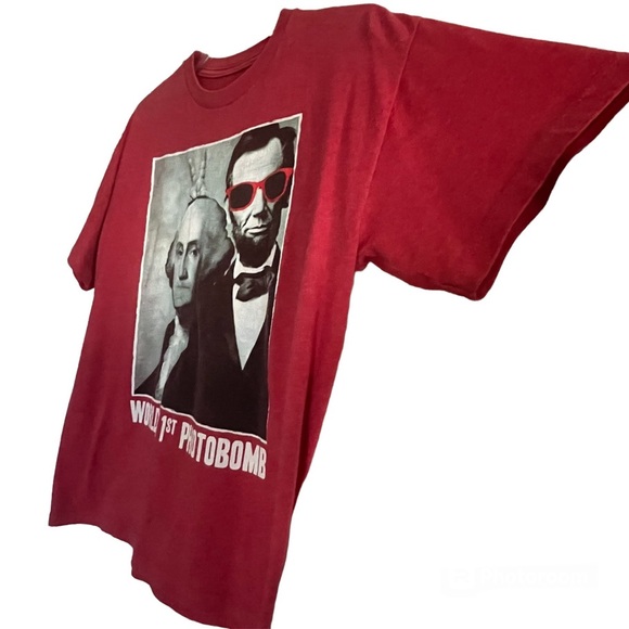 ηεω Dead Presidents Photo-Bomb Tee - Washington & Lincoln - Epic Threads - Picture 8 of 16